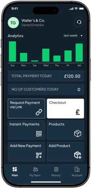 Zendr app home screen