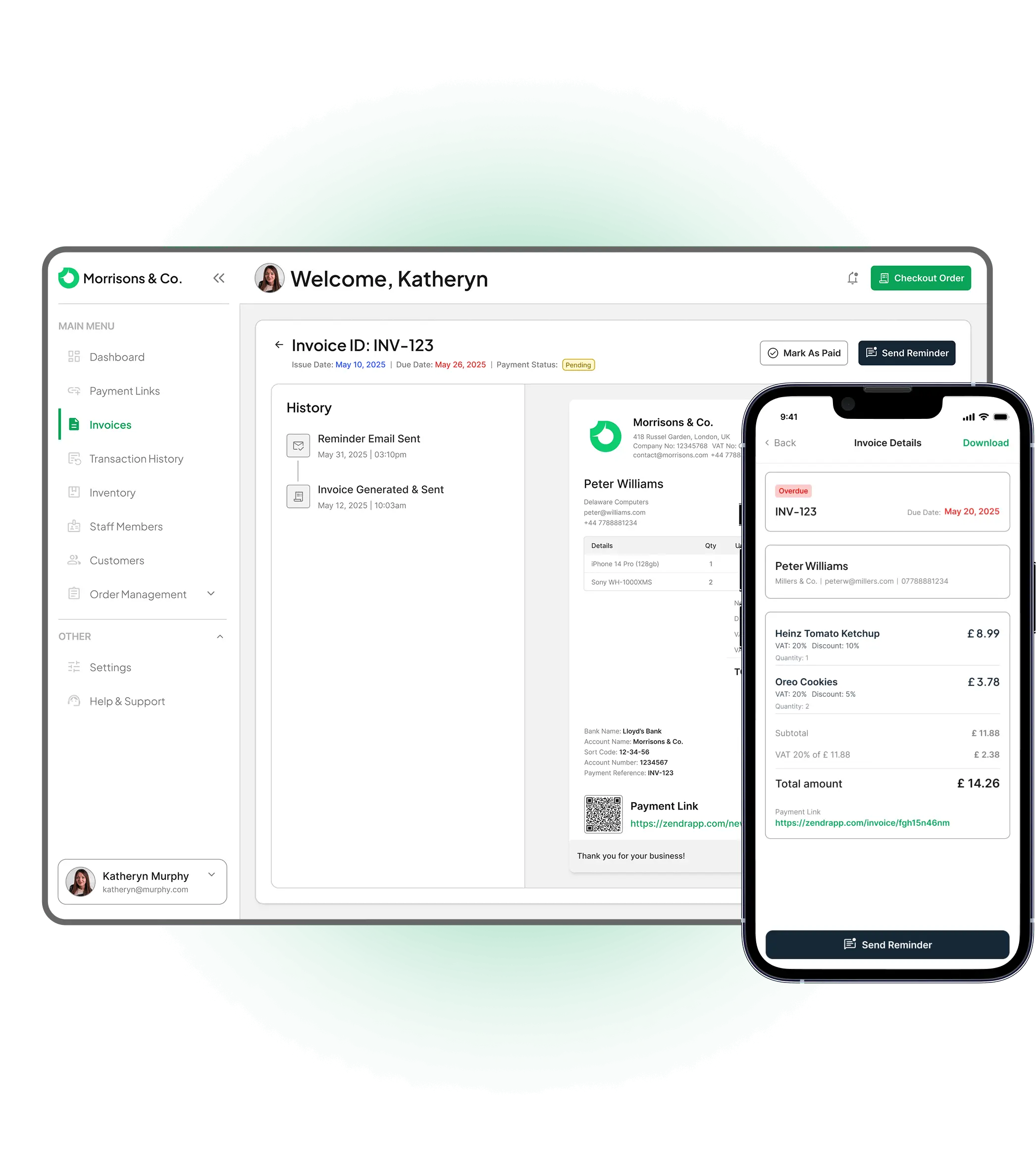 Track & Confirm Payment
