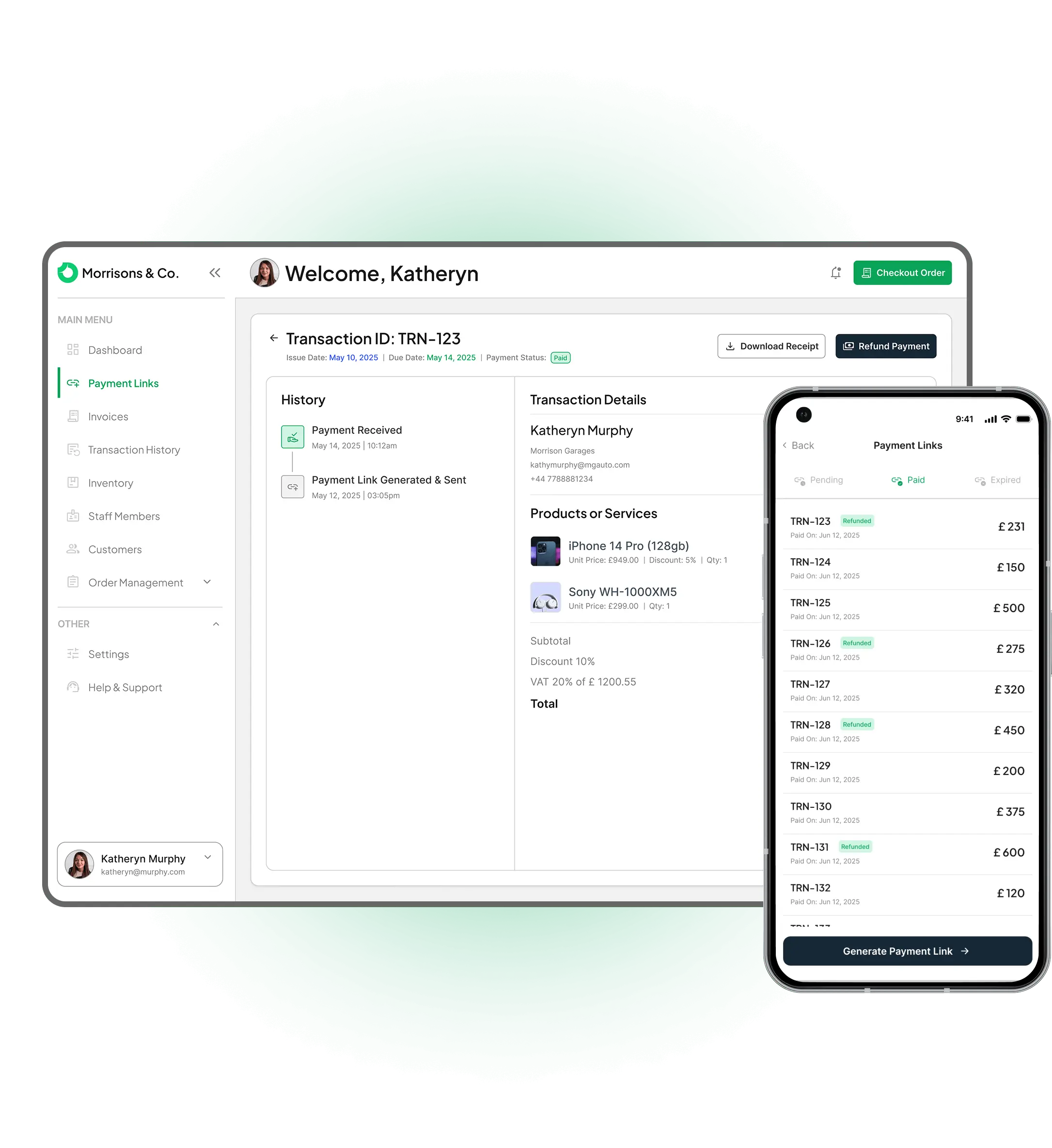 Track & Confirm Payment